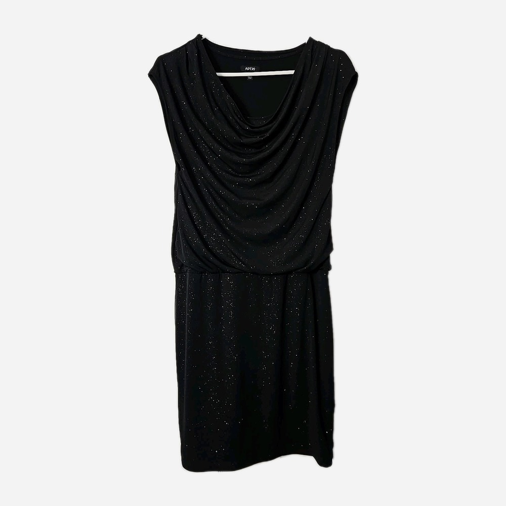 Apt 9 Black‎ Shimmer Sleeveless Womans Dress Size Small